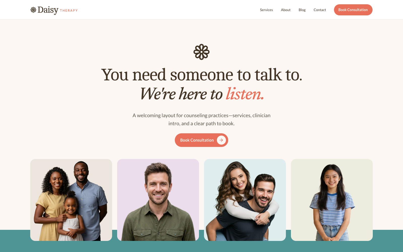Daisy website preview